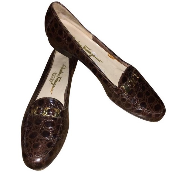 vintage womens alligator shoes